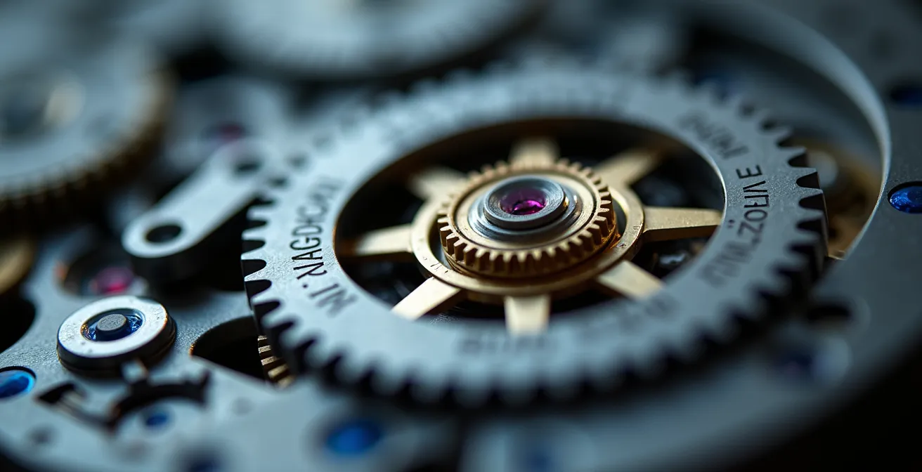 Makroaufnahme eines hochpräzisen Industriebauteils