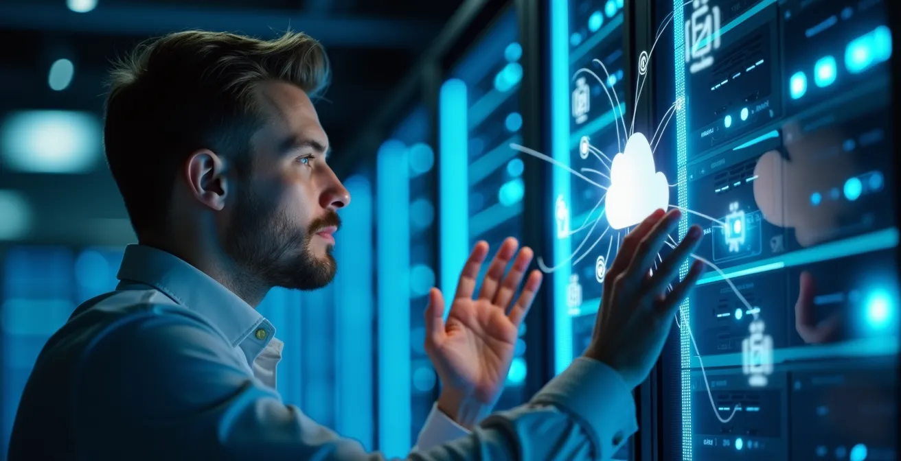 Visualisierung der Integration von SaaS-Tools in bestehende IT-Infrastrukturen